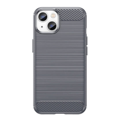 Brushed Texture Carbon Fiber TPU Phone Case, For iPhone 14 Plus, For iPhone 14, For iPhone 14 Pro, For iPhone 14 Pro Max