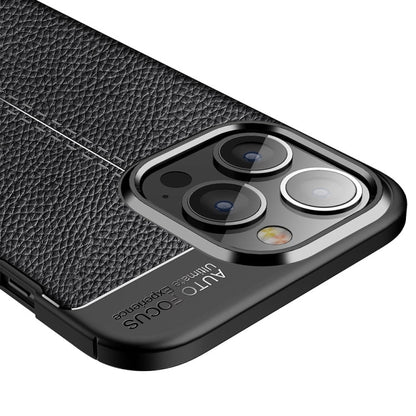 Litchi Texture TPU Phone Case, For iPhone 14 Pro, For iPhone 14 Pro Max, For iPhone 14 Plus