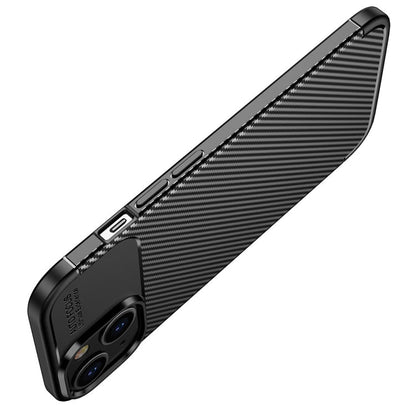 Carbon Fiber Texture TPU Phone Case, For iPhone 14 Pro Max, For iPhone 14, For iPhone 14 Plus