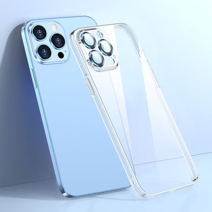 Transparent PC Phone Case with Lens Film, For iPhone 13, For iPhone 13 Pro, For iPhone 13 Pro Max, For iPhone 12