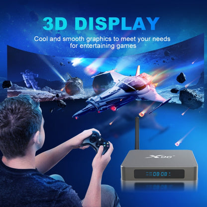 X96 X6 8K Smart TV BOX Android 11.0 Media Player, RK3566 Quad Core ARM Cortex A55, RAM: 8GB, ROM: 128GB, 8GB+128GB, EU Plug