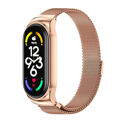MIJOBS CS Milan Magnetic Stainless Steel Watch Band, For Xiaomi Mi Band 7 / 7 NFC