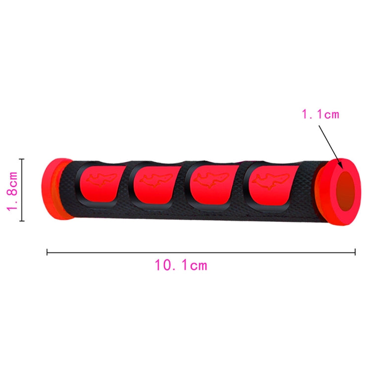 2 PCS Motorcycle Modification Accessories PVC Horn ShapeHand Grip Cover Handlebar Set