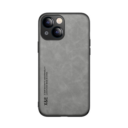 Skin Feel Magnetic Leather Back Phone Case, For iPhone 13 mini, For iPhone 13, For iPhone 13 Pro, For iPhone 13 Pro Max, For iPhone 12 mini, For iPhone 12