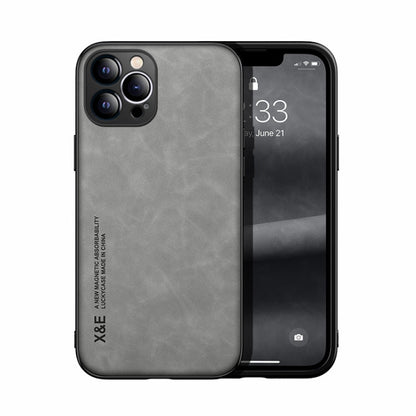 Skin Feel Magnetic Leather Back Phone Case, For iPhone 12 Pro, For iPhone 12 Pro Max, For iPhone 11, For iPhone 11 Pro, For iPhone 11 Pro Max, For iPhone X / XS