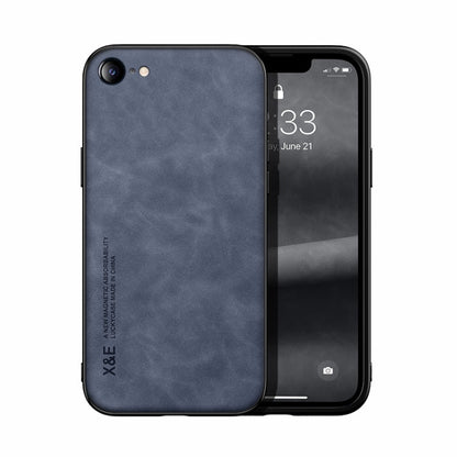 Skin Feel Magnetic Leather Back Phone Case, For iPhone XR, For iPhone XS Max, For iPhone SE 2022 / SE 2020 / 7 / 8, For iPhone 7 Plus / 8 Plus