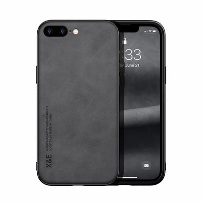 Skin Feel Magnetic Leather Back Phone Case, For iPhone XR, For iPhone XS Max, For iPhone SE 2022 / SE 2020 / 7 / 8, For iPhone 7 Plus / 8 Plus