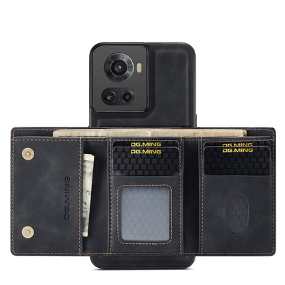 DG.MING M1 Series 3-Fold Multi Card Wallet + Magnetic Phone Case, For OnePlus Ace/10R, For OnePlus 10 Pro, For OnePlus Nord N20 5G, For Google Pixel 7 Pro 5G