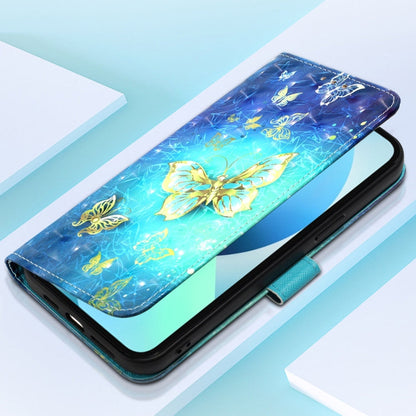 3D Painting Horizontal Flip Leather Phone Case, For iPhone 14 Pro Max