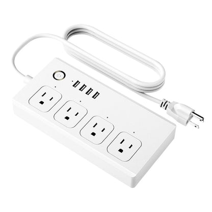SM-SO301-U 2500W 4 Holes + 4 USB Smart Power Strip, US Plug, ZigBee 10A, WiFi 10A