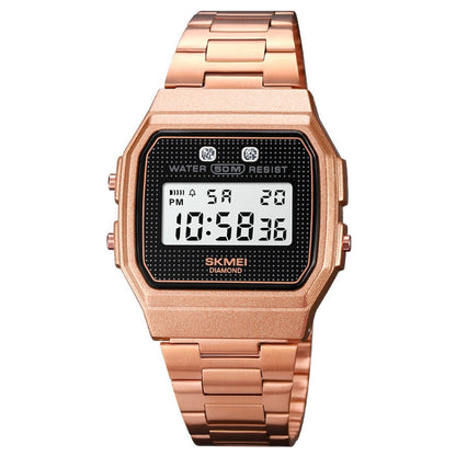 SKMEI 1952 Resin Mirror ABS Case Waterproof Electronic Watch