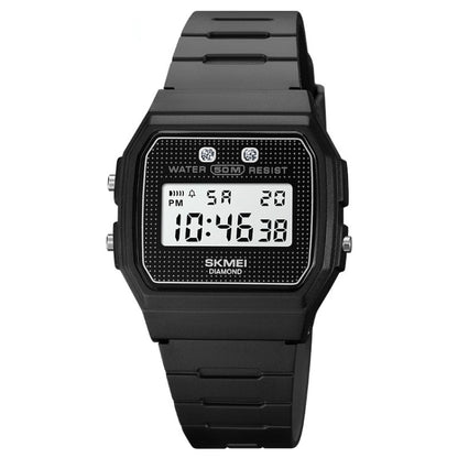 SKMEI 1952 Resin Mirror ABS Case Waterproof Electronic Watch