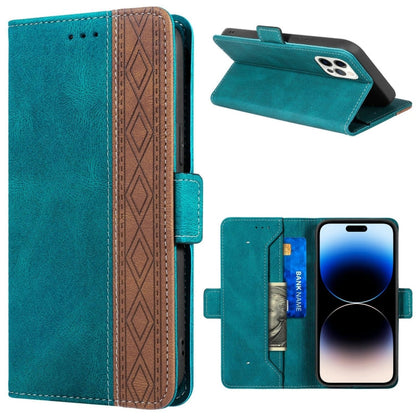 Stitching Magnetic RFID Leather Case, For iPhone 14 Pro Max, For iPhone 14 Pro, For iPhone 14, For iPhone 14 Plus