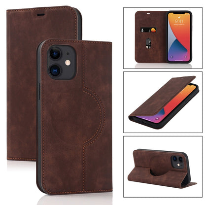 Wireless Charging Magsafe Leather Phone Case, For iPhone 12 mini, For iPhone 12 Pro, For iPhone 12, For iPhone 13 mini