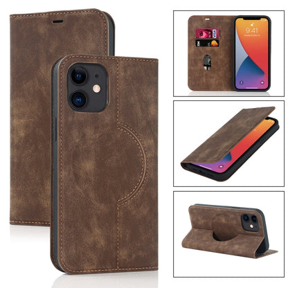 Wireless Charging Magsafe Leather Phone Case, For iPhone 12 mini, For iPhone 12 Pro, For iPhone 12, For iPhone 13 mini