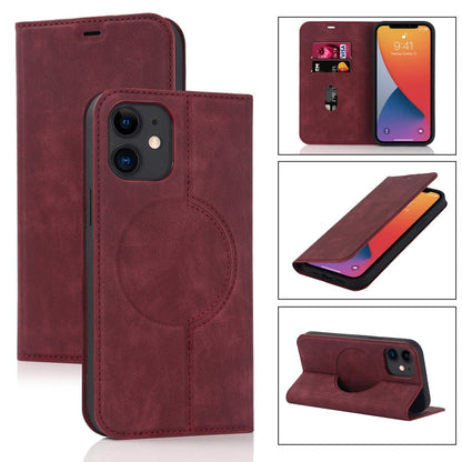 Wireless Charging Magsafe Leather Phone Case, For iPhone 12 mini, For iPhone 12 Pro, For iPhone 12, For iPhone 13 mini