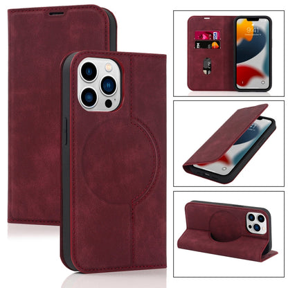 Wireless Charging Magsafe Leather Phone Case, For iPhone 13 Pro Max, For iPhone 13 Pro, For iPhone 13, For iPhone 12 Pro Max