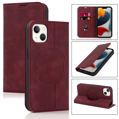 Wireless Charging Magsafe Leather Phone Case, For iPhone 13 Pro Max, For iPhone 13 Pro, For iPhone 13, For iPhone 12 Pro Max