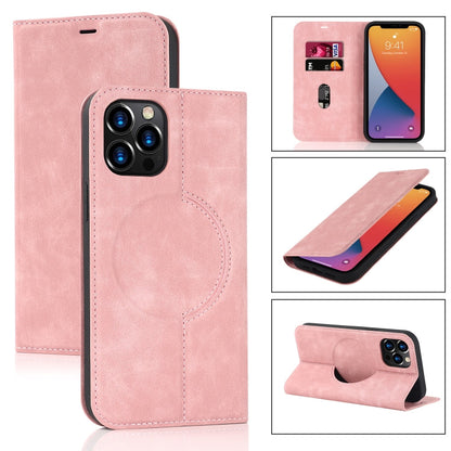 Wireless Charging Magsafe Leather Phone Case, For iPhone 13 Pro Max, For iPhone 13 Pro, For iPhone 13, For iPhone 12 Pro Max