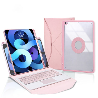 Z11B-A Pen Slot Touchpad Bluetooth Keyboard Leather Tablet Case, For iPad Pro 11 2021/2020/2018, For iPad Air 11 2025 / 2024 / Air 5 / Air 4, For iPad 10.2 2021/2020/2019