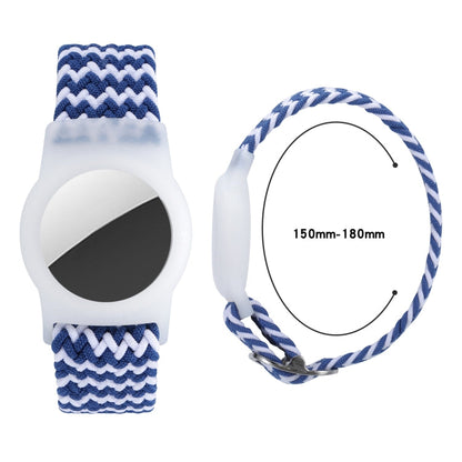 Tracking Locator Nylon Weave Wristband Anti-Lost TPU Case For AirTag 2nd Gen / AirTag 1st Gen
