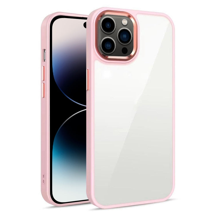 3 in 1 Electroplated Acrylic Phone Case, For iPhone 14, For iPhone 14 Plus, For iPhone 14 Pro
