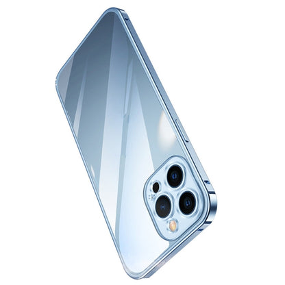 Metal Frame HD Transparent Phone Case, For iPhone 14 Plus, For iPhone 14 Pro Max, For iPhone 14, For iPhone 14 Pro