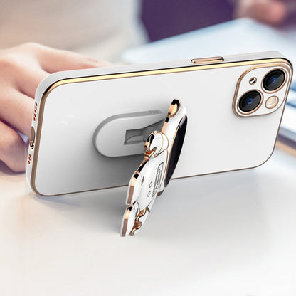Plating Astronaut Holder Phone Case, For iPhone 13 Pro Max, For iPhone 13 Pro