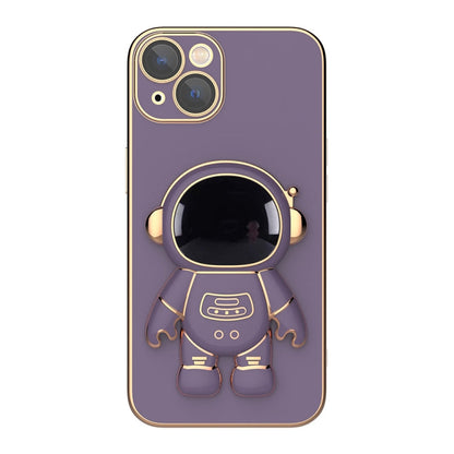 Plating Astronaut Holder Phone Case, For iPhone 13 Pro Max, For iPhone 13 Pro