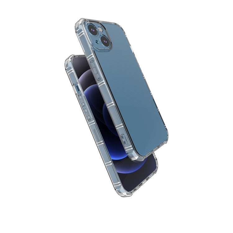 Straight Side Dual Bone Anti-fall TPU Transparent Protective Case, For iPhone 14, For iPhone 14 Plus, For iPhone 14 Pro, For iPhone 14 Pro Max