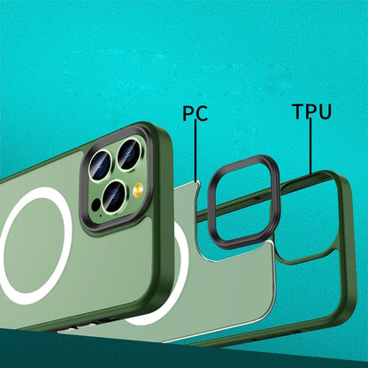 Skin Feel TPU + Frosted PC MagSafe Phone Case, For iPhone 14, For iPhone 14 Plus, For iPhone 14 Pro