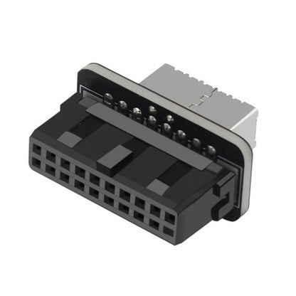 10 PCS 73S Mainboard USB 3.0 19P/20P to Type-E90 Degree Adapter, 10pcs
