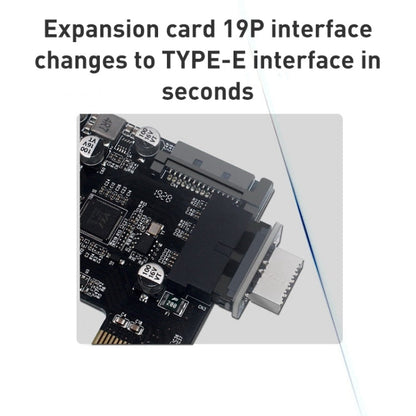 10 PCS 73S Mainboard USB 3.0 19P/20P to Type-E90 Degree Adapter, 10pcs