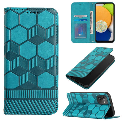 Football Texture Magnetic Leather Flip Phone Case, For Samsung Galaxy S22+ 5G, For Samsung Galaxy S22 Ultra 5G, For Samsung Galaxy A03 166mm, For Samsung Galaxy A13 4G