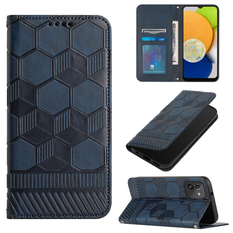 Football Texture Magnetic Leather Flip Phone Case, For Samsung Galaxy S22+ 5G, For Samsung Galaxy S22 Ultra 5G, For Samsung Galaxy A03 166mm, For Samsung Galaxy A13 4G