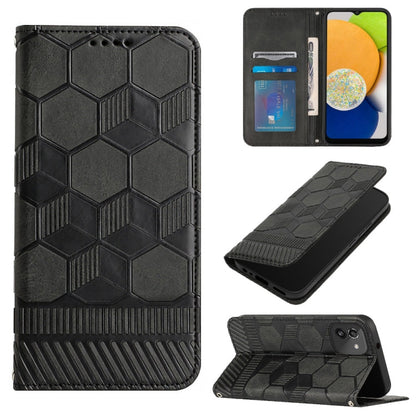 Football Texture Magnetic Leather Flip Phone Case, For Samsung Galaxy S22+ 5G, For Samsung Galaxy S22 Ultra 5G, For Samsung Galaxy A03 166mm, For Samsung Galaxy A13 4G