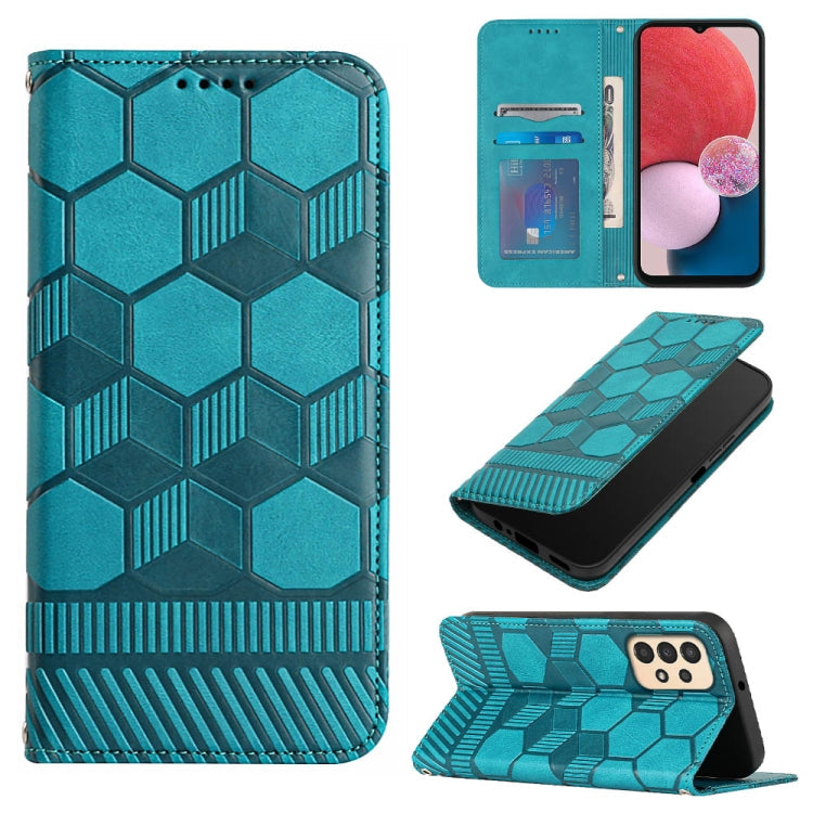 Football Texture Magnetic Leather Flip Phone Case, For Samsung Galaxy S22+ 5G, For Samsung Galaxy S22 Ultra 5G, For Samsung Galaxy A03 166mm, For Samsung Galaxy A13 4G