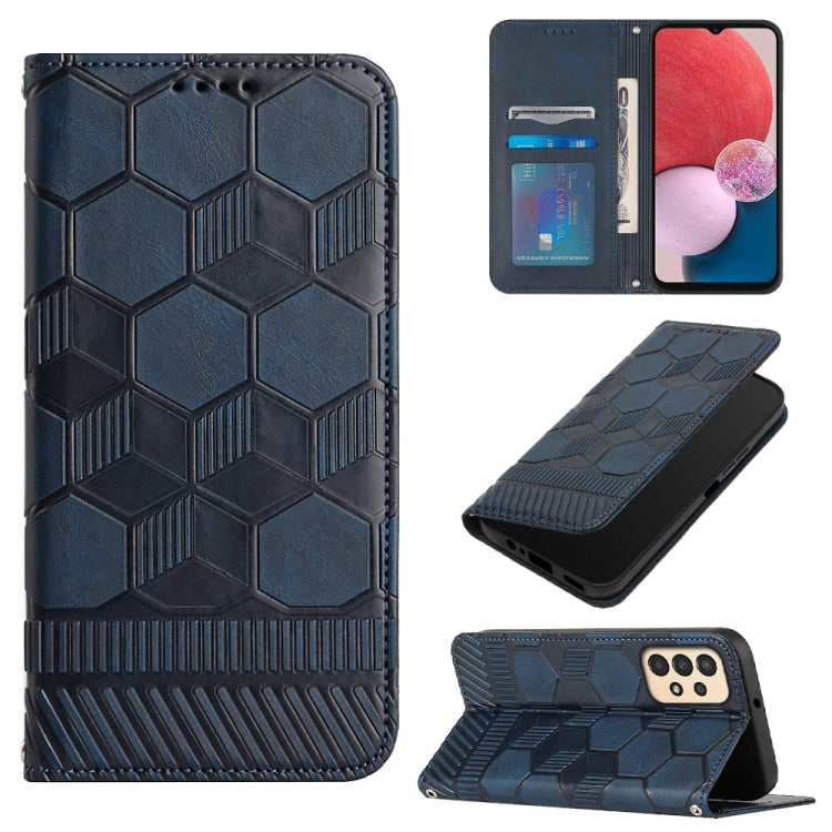 Football Texture Magnetic Leather Flip Phone Case, For Samsung Galaxy S22+ 5G, For Samsung Galaxy S22 Ultra 5G, For Samsung Galaxy A03 166mm, For Samsung Galaxy A13 4G