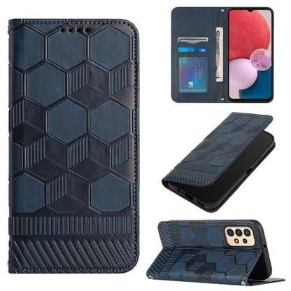 Football Texture Magnetic Leather Flip Phone Case, For Samsung Galaxy S22+ 5G, For Samsung Galaxy S22 Ultra 5G, For Samsung Galaxy A03 166mm, For Samsung Galaxy A13 4G