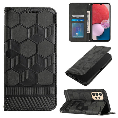 Football Texture Magnetic Leather Flip Phone Case, For Samsung Galaxy S22+ 5G, For Samsung Galaxy S22 Ultra 5G, For Samsung Galaxy A03 166mm, For Samsung Galaxy A13 4G