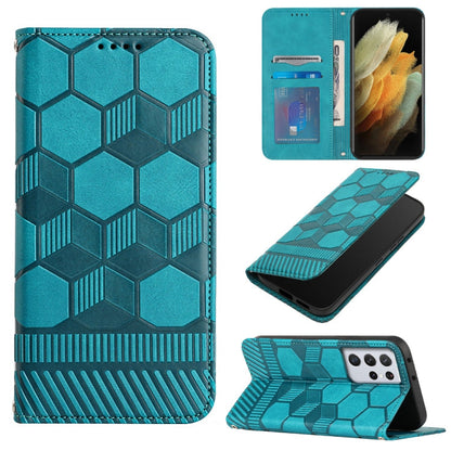 Football Texture Magnetic Leather Flip Phone Case, For Samsung Galaxy S21+ 5G, For Samsung Galaxy S21 Ultra 5G, For Samsung Galaxy S21 FE, For Samsung Galaxy S22 5G