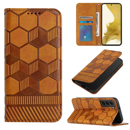 Football Texture Magnetic Leather Flip Phone Case, For Samsung Galaxy S22+ 5G, For Samsung Galaxy S22 Ultra 5G, For Samsung Galaxy A03 166mm, For Samsung Galaxy A13 4G