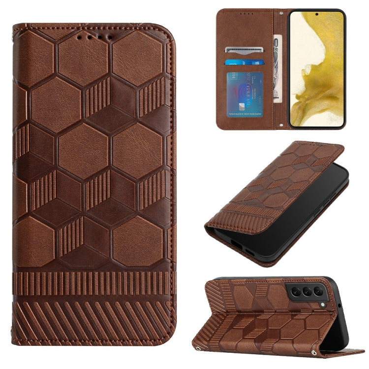 Football Texture Magnetic Leather Flip Phone Case, For Samsung Galaxy S22+ 5G, For Samsung Galaxy S22 Ultra 5G, For Samsung Galaxy A03 166mm, For Samsung Galaxy A13 4G