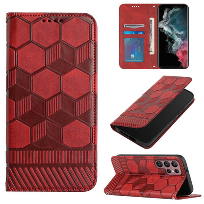 Football Texture Magnetic Leather Flip Phone Case, For Samsung Galaxy S22+ 5G, For Samsung Galaxy S22 Ultra 5G, For Samsung Galaxy A03 166mm, For Samsung Galaxy A13 4G