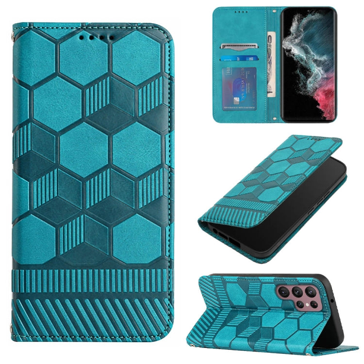 Football Texture Magnetic Leather Flip Phone Case, For Samsung Galaxy S22+ 5G, For Samsung Galaxy S22 Ultra 5G, For Samsung Galaxy A03 166mm, For Samsung Galaxy A13 4G