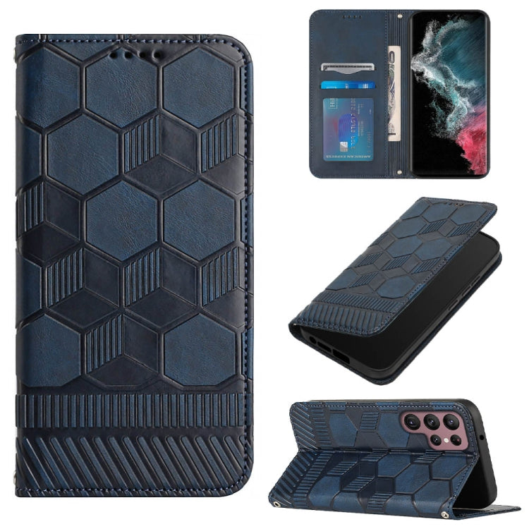 Football Texture Magnetic Leather Flip Phone Case, For Samsung Galaxy S22+ 5G, For Samsung Galaxy S22 Ultra 5G, For Samsung Galaxy A03 166mm, For Samsung Galaxy A13 4G