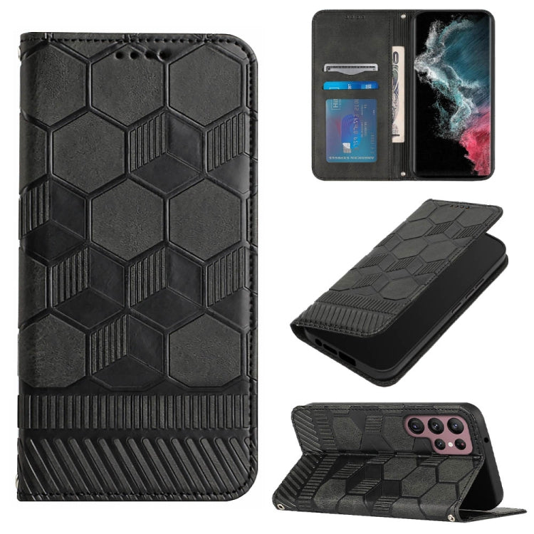 Football Texture Magnetic Leather Flip Phone Case, For Samsung Galaxy S22+ 5G, For Samsung Galaxy S22 Ultra 5G, For Samsung Galaxy A03 166mm, For Samsung Galaxy A13 4G