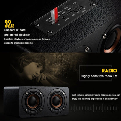M5 Multifunctional Desktop Wooden Bluetooth Speaker Wireless Loudspeaker
