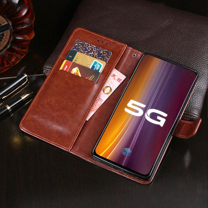 idewei Crazy Horse Texture Horizontal Flip Leather Case with Holder & Card Slots & Wallet, For Vivo IQOO 3, For Xiaomi Black Shark 3, For Huawei P40 Lite E
