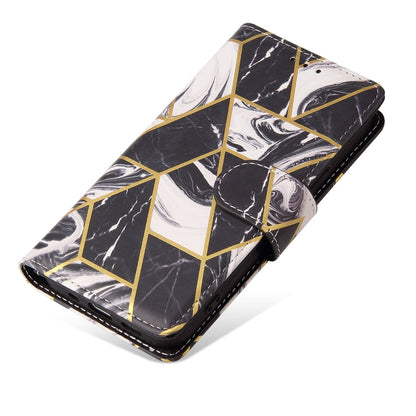 Marble Bronzing Stitching Horizontal Flip PU Leather Case, For iPhone 14, For iPhone 14 Plus, For iPhone 14 Pro, For iPhone 14 Pro Max